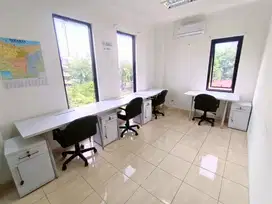 Sewa Ruang Kantor Private Office 4Pax Cuma 4jt/Bln di Petojo, Harmoni