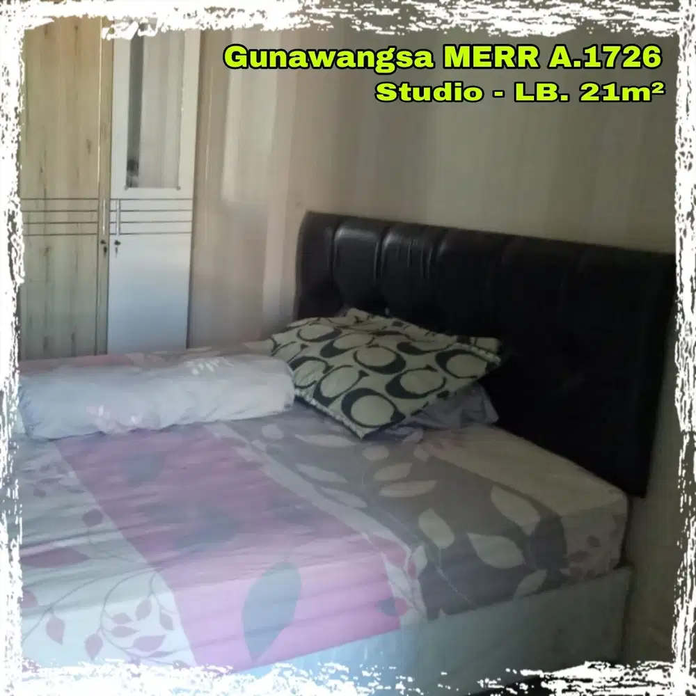 JUAL apartemen GUNAWANGSA MERR A1726 type studio siap huni