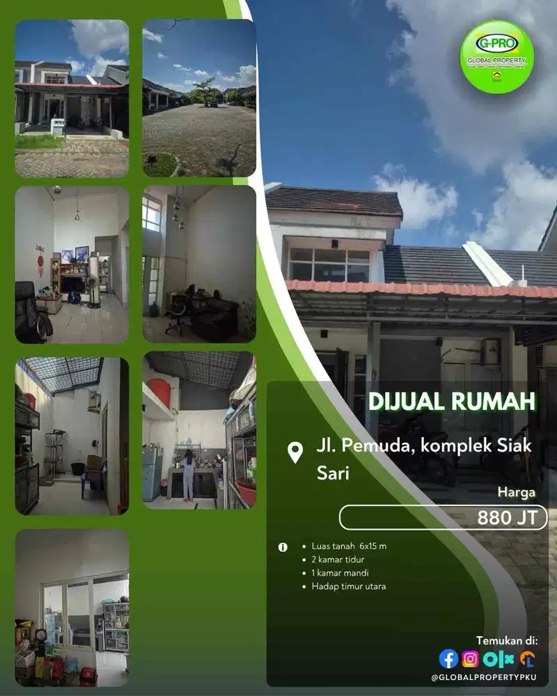 dijual Rumah Daerah Pemuda Komplek Siak Sari Pekanbaru Kota!