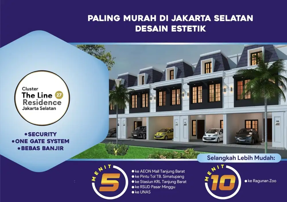 Paling murah Rumah Cluster di Poltangan Jakarta Selatan