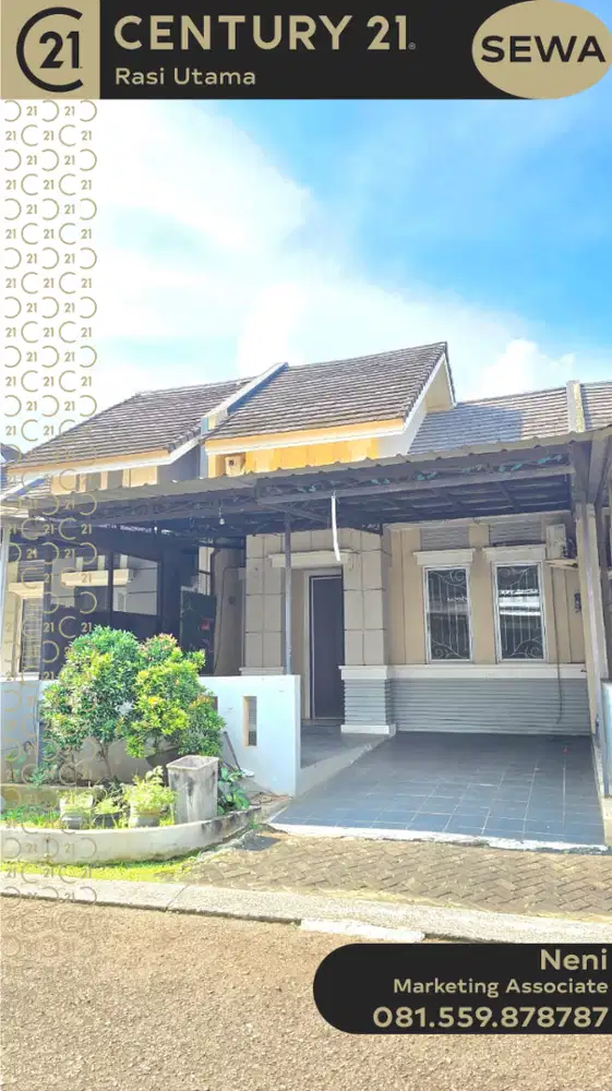 DISEWAKAN RUMAH DI KOTA WISATA CIBUBUR GUNUNG PUTRI BOGOR