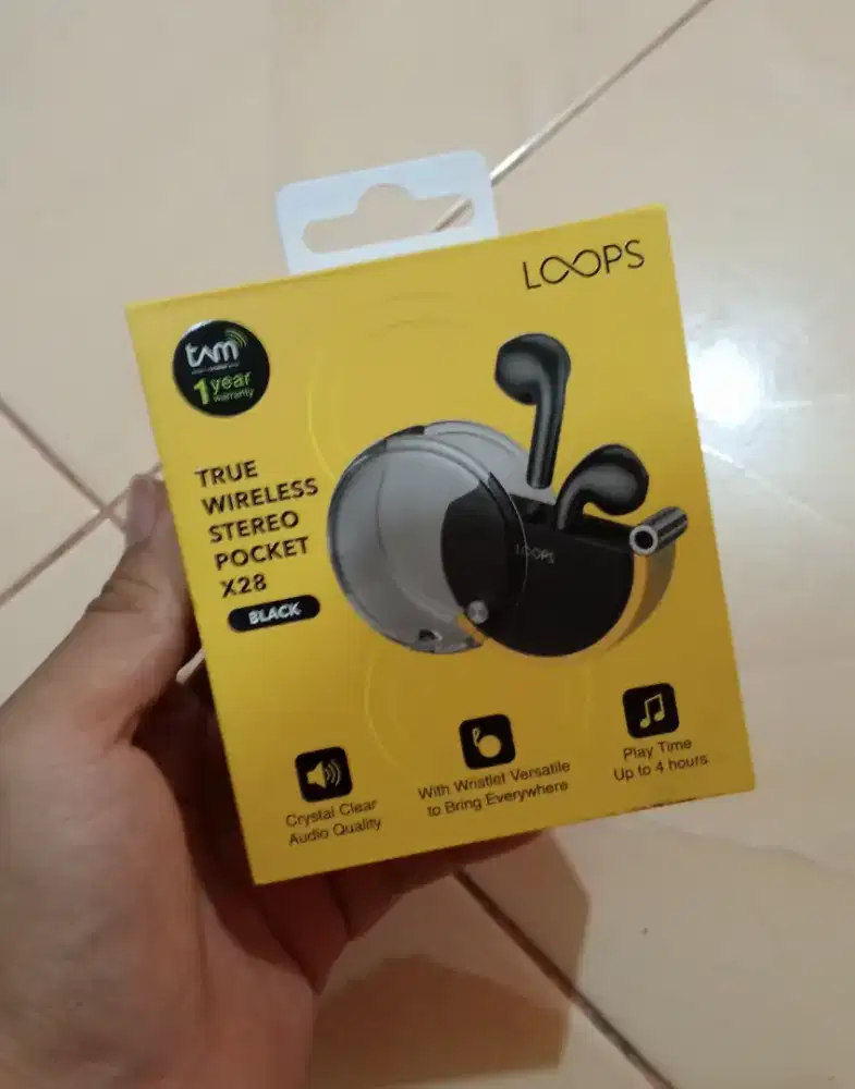 LOOPS  TRUE WIRELES STEREO POCKET C28 BLACK