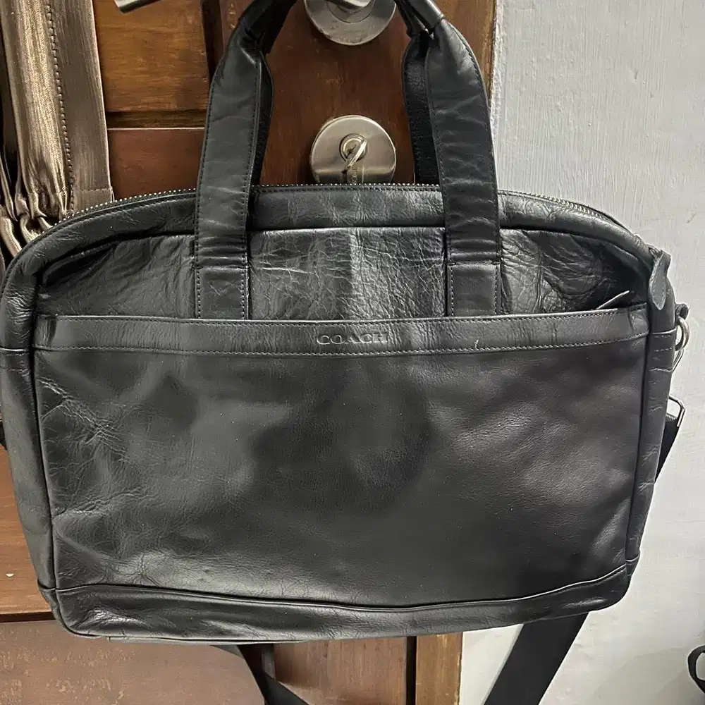 Tas laptop coach kulit