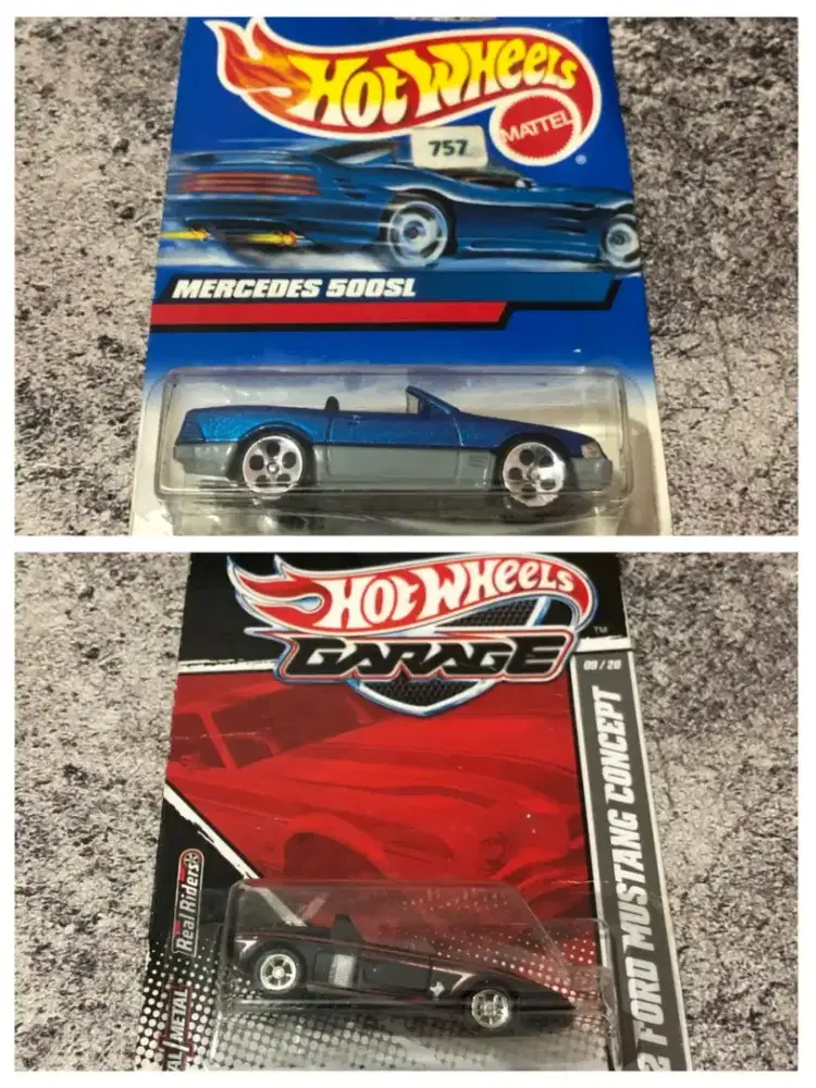 Hotwheels Classics Garage Mercedes Ford Mustang Diecast Paket