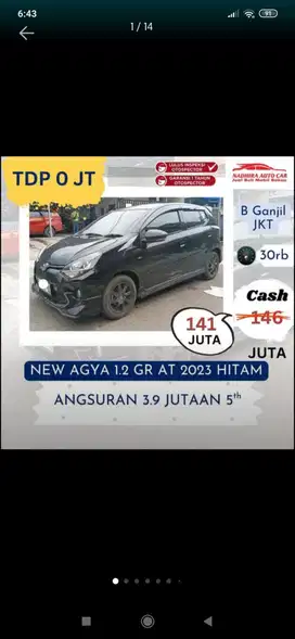 Toyota Agya 2023 Bensin