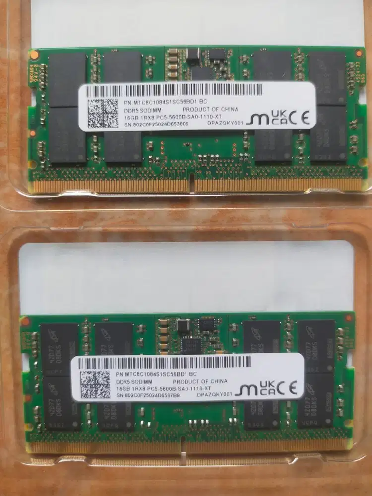 Dijual RAM Micron DDR5 SO-DIMM 16GB x 2 (Total 32GB) – Copotan Laptop