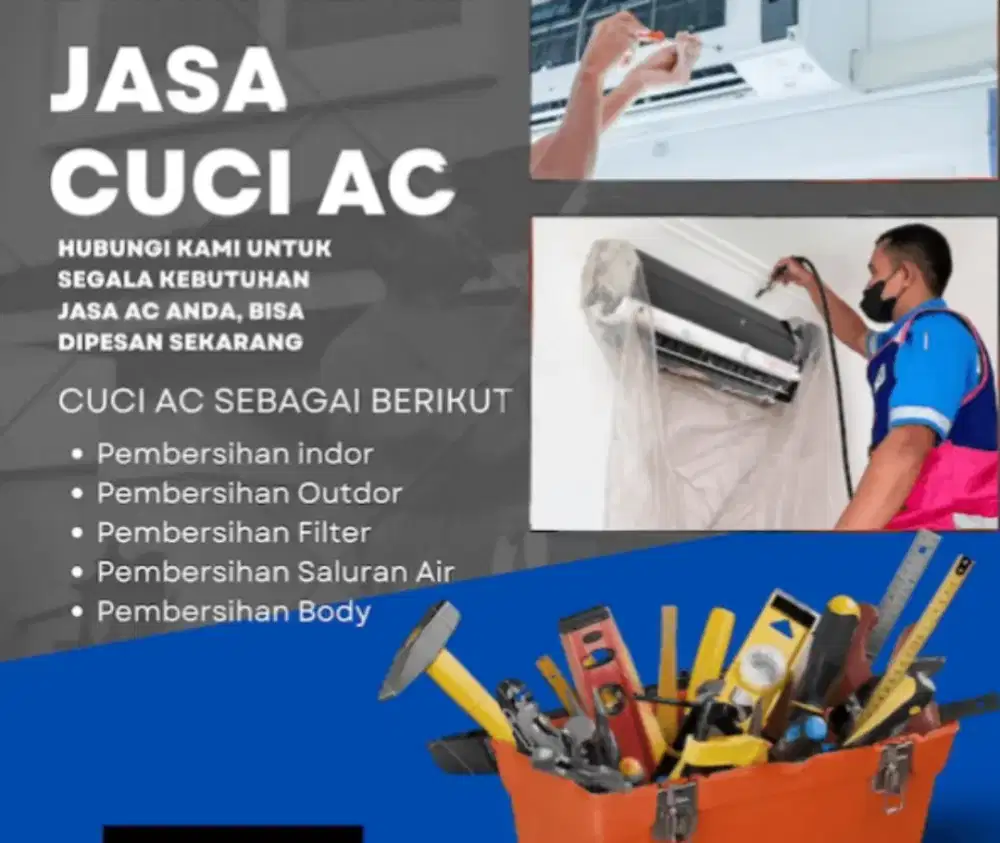Cuci dan servis ac