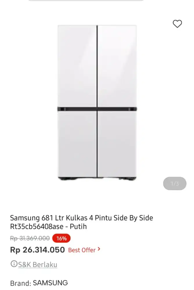 kulkas samsung 4 pintu