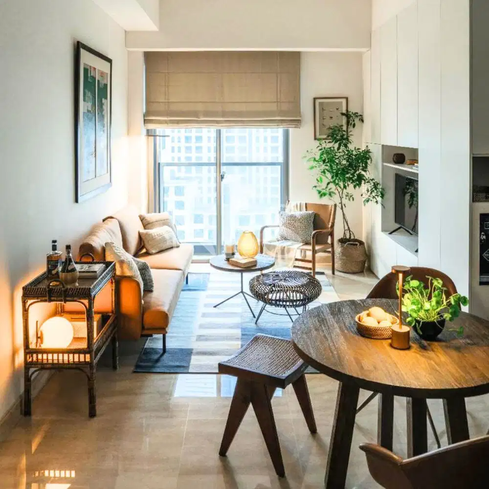 57 Promenade Apartment, 1 BR, 55 sqm, bagus, furnished, Jakarta Pusat