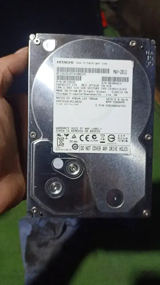 Hardisk pc Hitachi 1 Tera bayte