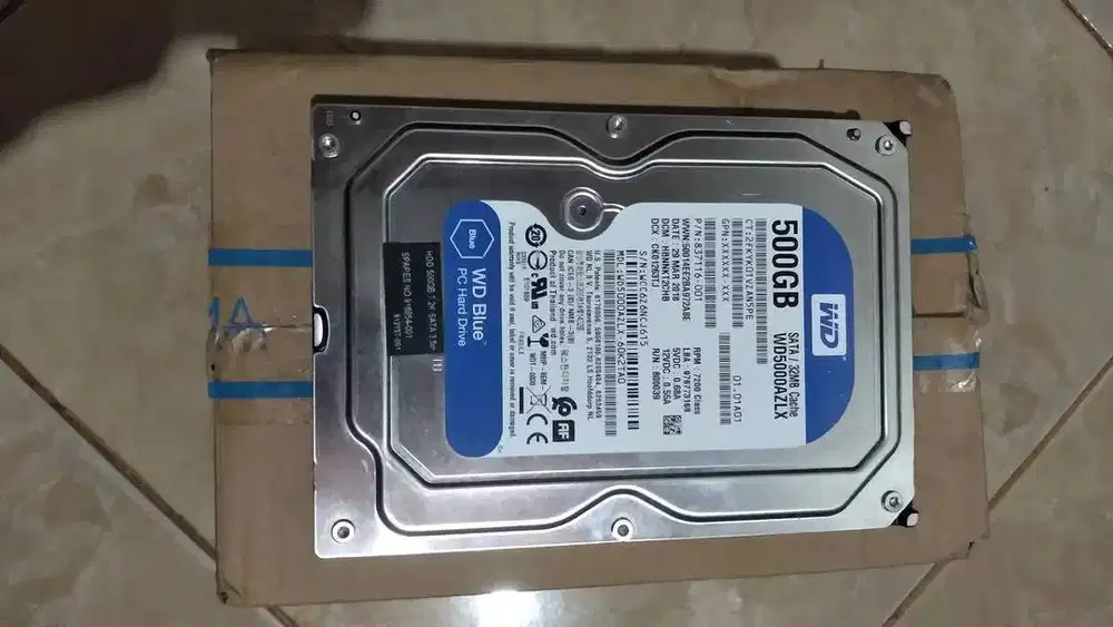 harddisk 500gb WD BLUE 3.5 PC
