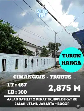 RUMAH 1 LANTAI BANGUNAN 2019,DEKAT KE TRUBUS CIMANGGIS