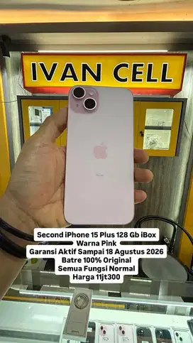 iPhone 15 Plus 128 Gb Pink iBox Garansi On