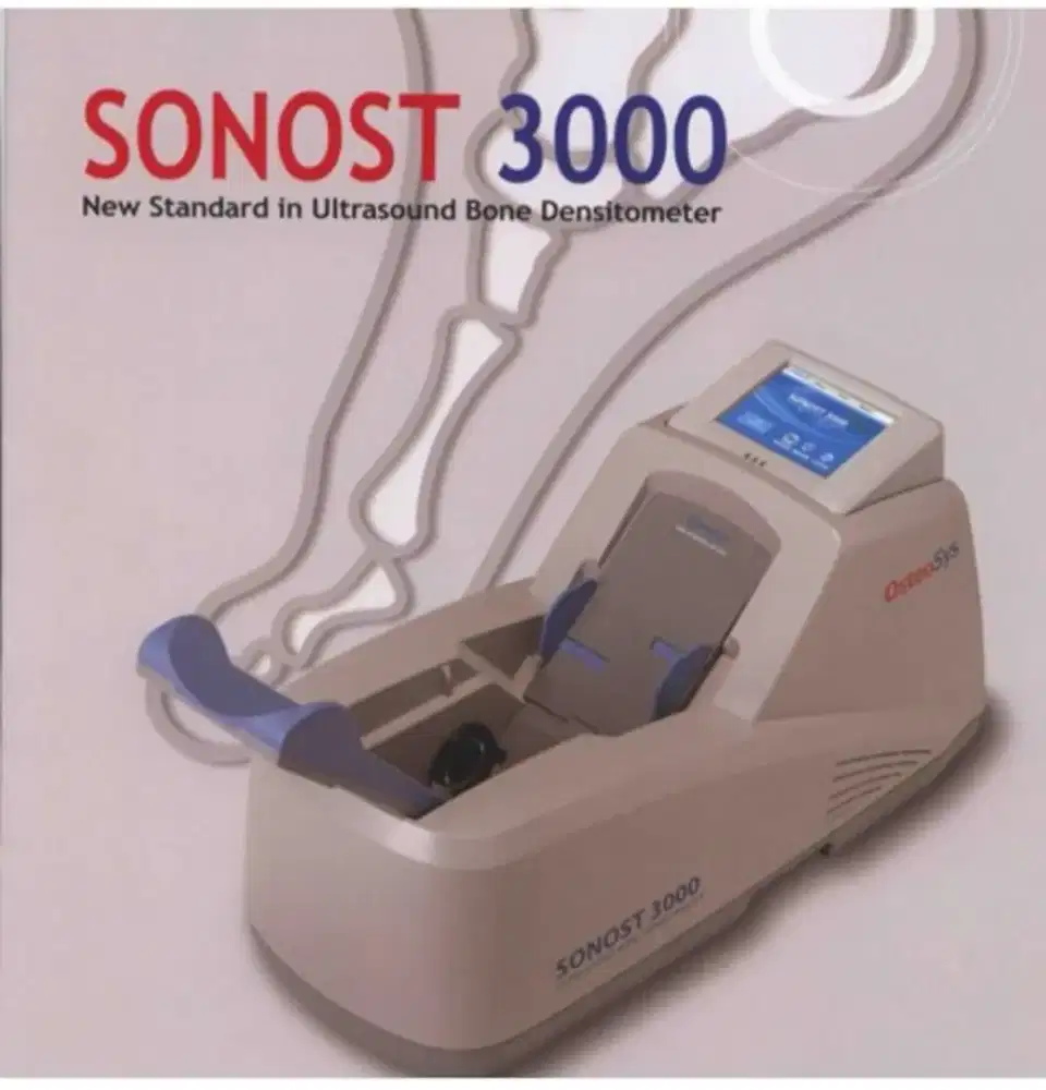 SONOST 3000 OSTEOSYS BONE DENSITOMETER FOR OSTEOPOROSIS SCREENING