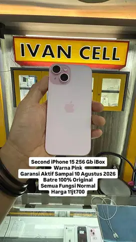 iPhone 15 256 Gb Pink iBox Garansi On