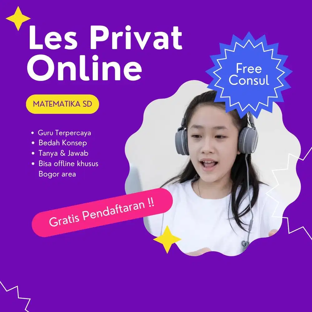 Jasa guru les matematika SD