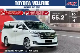 TOYOTA VELLFIRE G ATPM 2017 2.5 AT PILOT SEAT SUNROOF LOW KM.52RB#F5ST