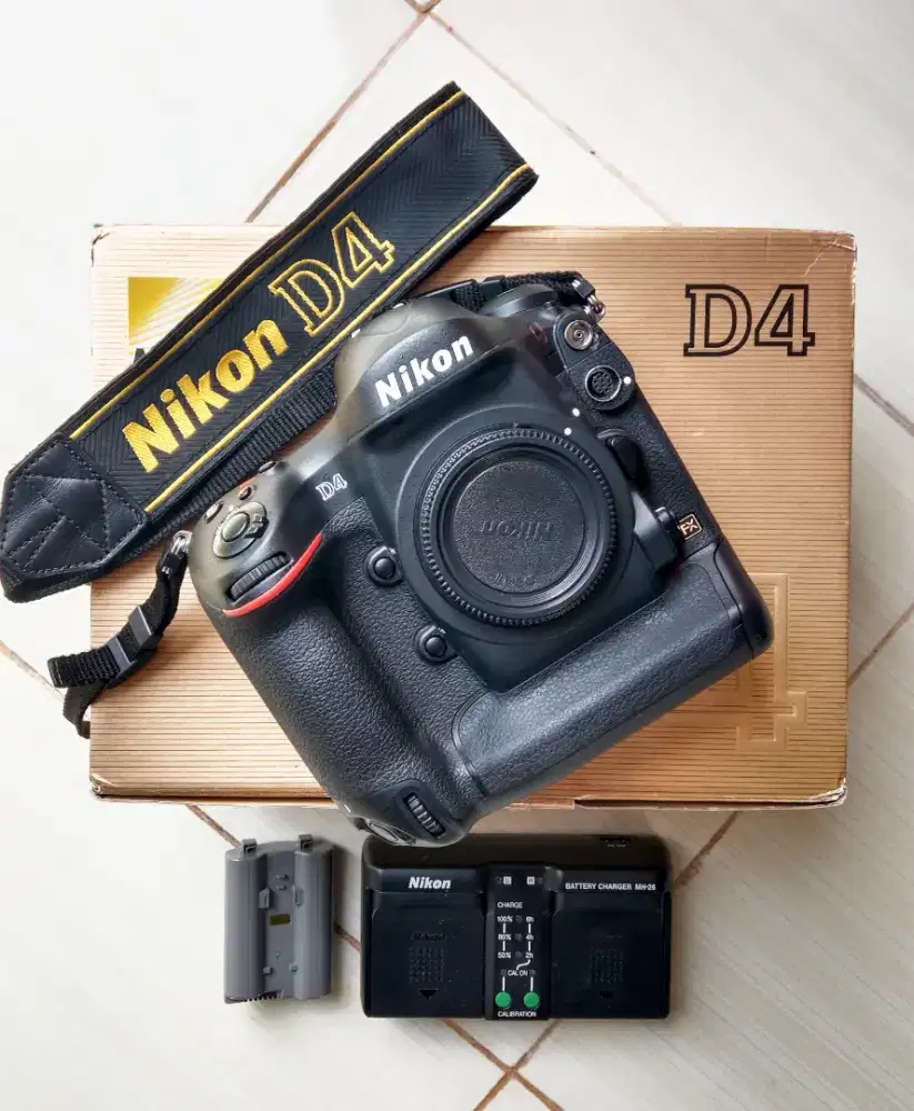 NIKON D4 SC 8k BO 2 Baterai. Kamera profesional, DSLR fullframe.