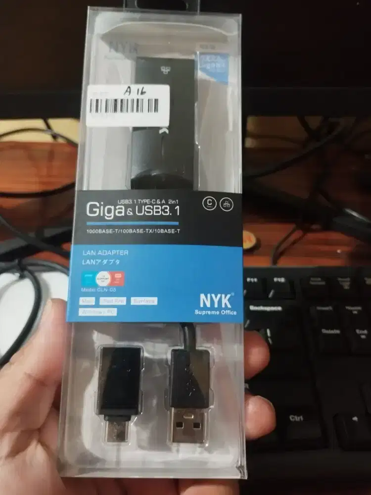 LAN RJ45 Adapter USB 3.1 / Type C superhigh full speed 10/ 100/ 1000