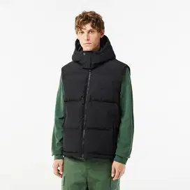 LACOSTE Men's Water-Repellent Puffer Vest Men Black Original Vest Pria