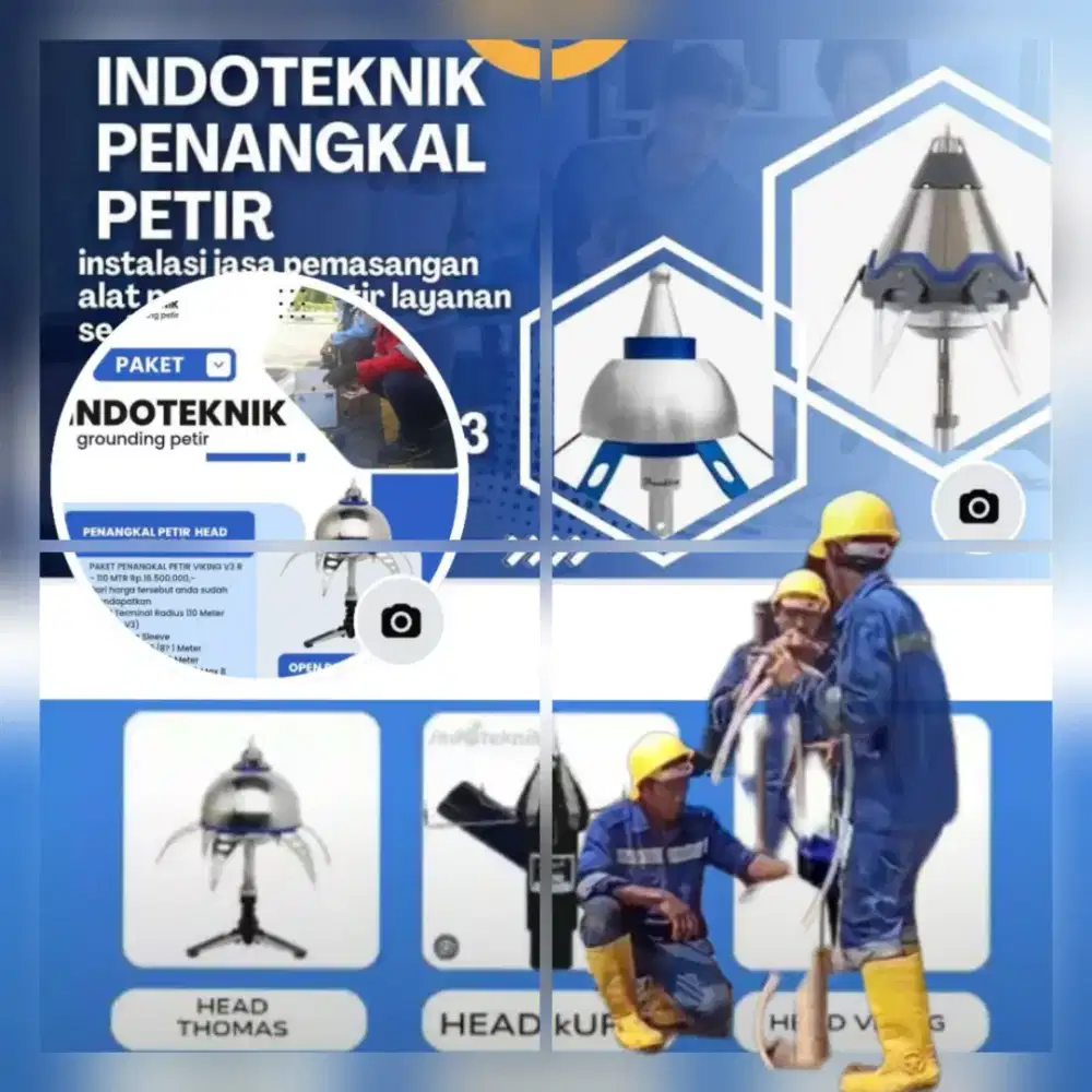 Spesialis ahli jasa pasang penangkal petir dan grounding mesin