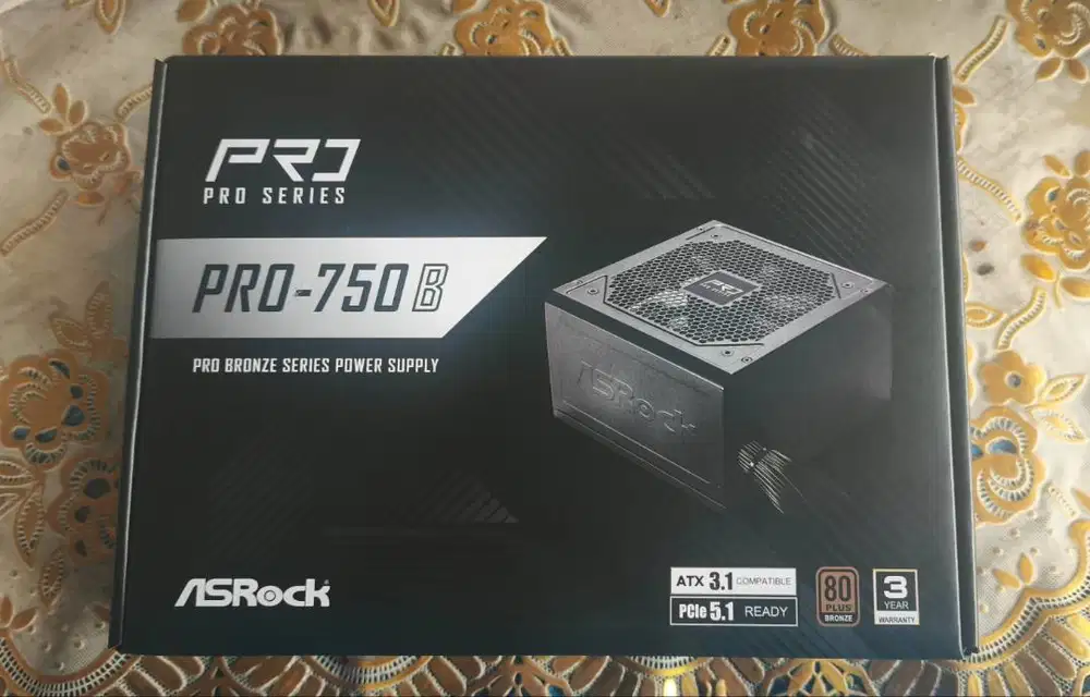 Di nego Boleh PSU Asrock Power Supply Pro Series 750W  PSU.