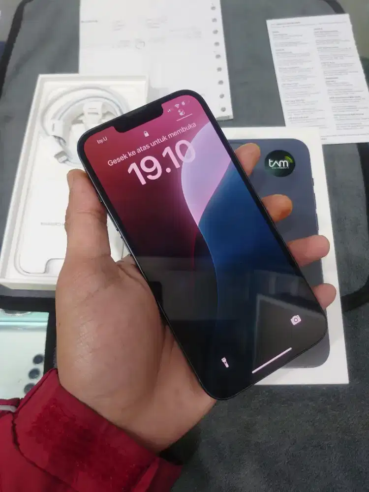Iphone 13 128 grey second ibox murah