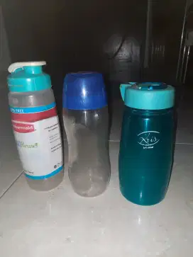 3 botol minum rubbermaid, lock n lock, kris