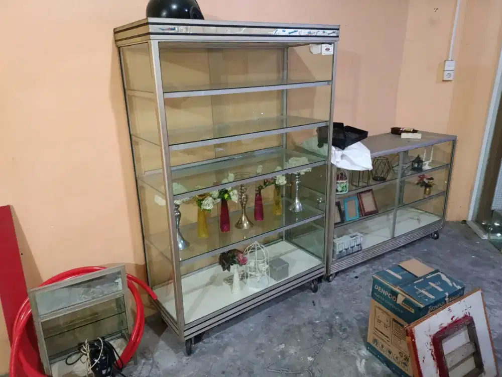 Steling kaca besar kecil