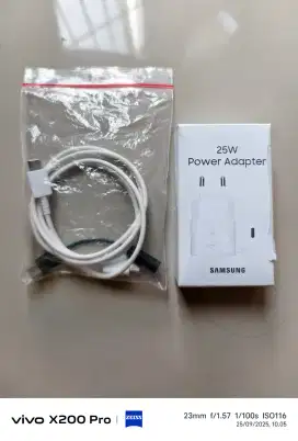 Carger original samsung 25w plus kabel original