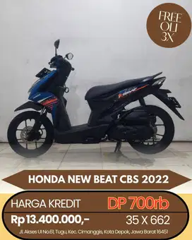 HONDA NEW BEAT CBS 2022 CASH/KREDIT PROSES CEPAT SYARAT MUDAH