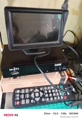 Tv mini 4,3 inch plus stb inti murah