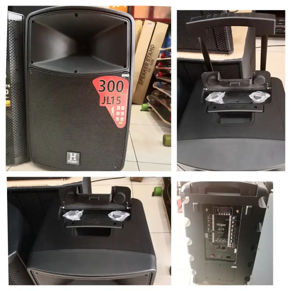 Speaker portable Hupper JL15 300w cicilan cukup pake KTP
