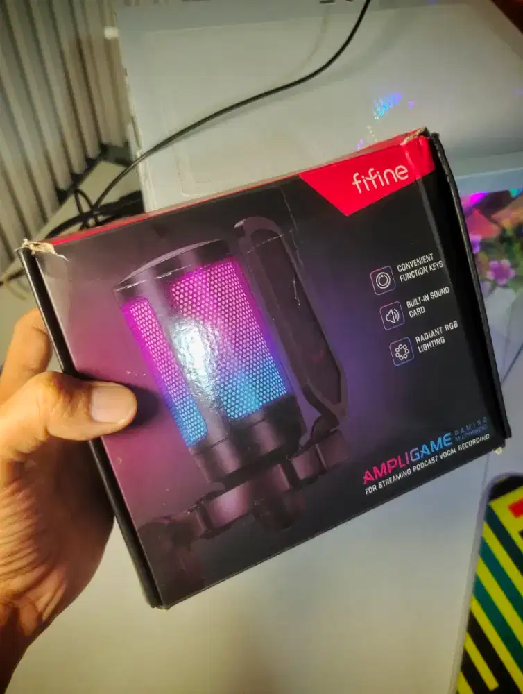 pc part murah mic fifine ampligame rgb