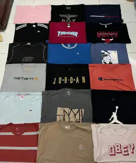 Kaos All Brand Nike Adidas Jordan Puma Gap Champions dll