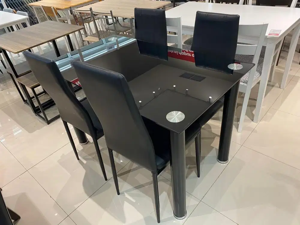 OBRAL MURAH ‼️ SET MEJA MAKAN MINIMALIS 4 KURSI