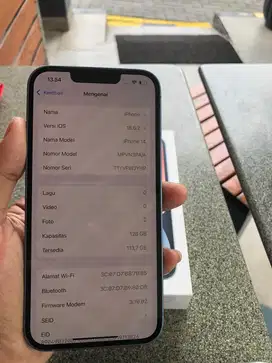 iPhone 14 128 GB resmi iBox GARANSI ON