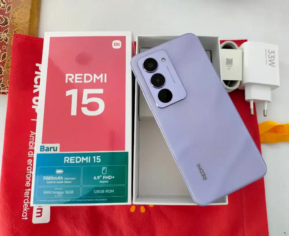 Redmi 15 RAM 8GB+8GB/128GB, Bisa Cicilan Menggunakan Shopee Paylater