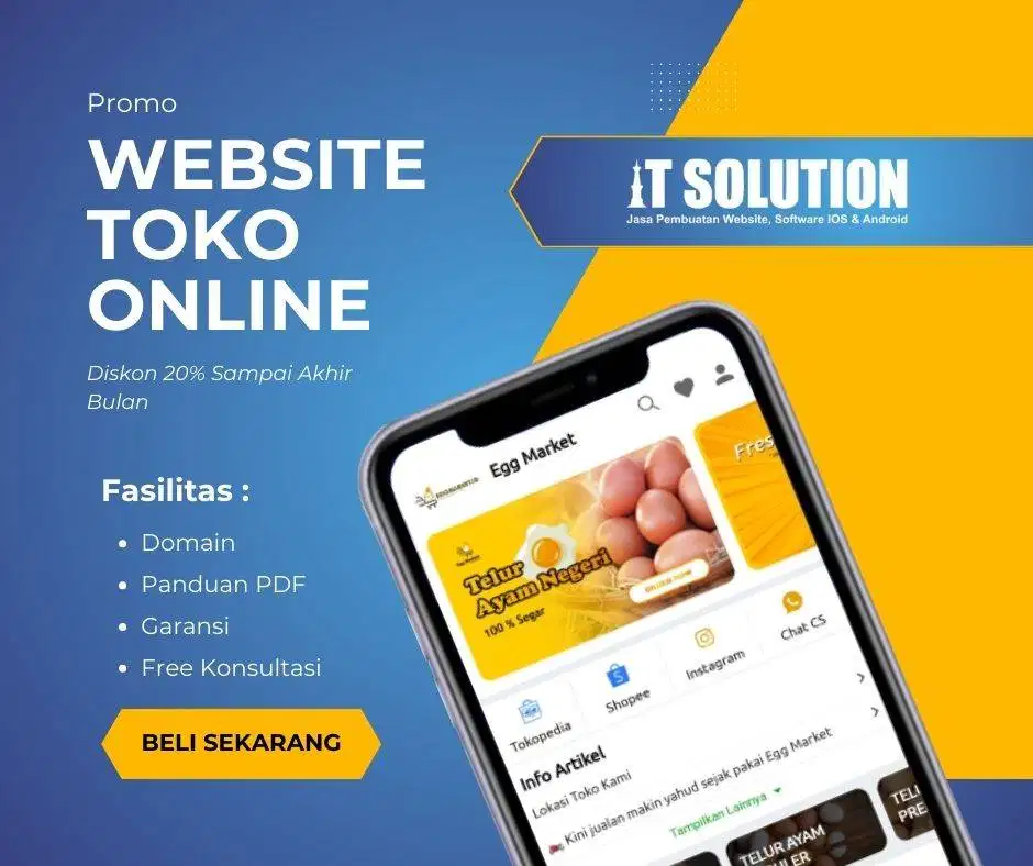 Jasa Pembuatan Website Toko Online – Profesional & Mudah Dikelola