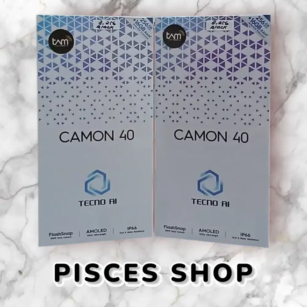 TECNO CAMON 40 RAM 8/256 NEW Segel Garansi Resmi 1 Tahun