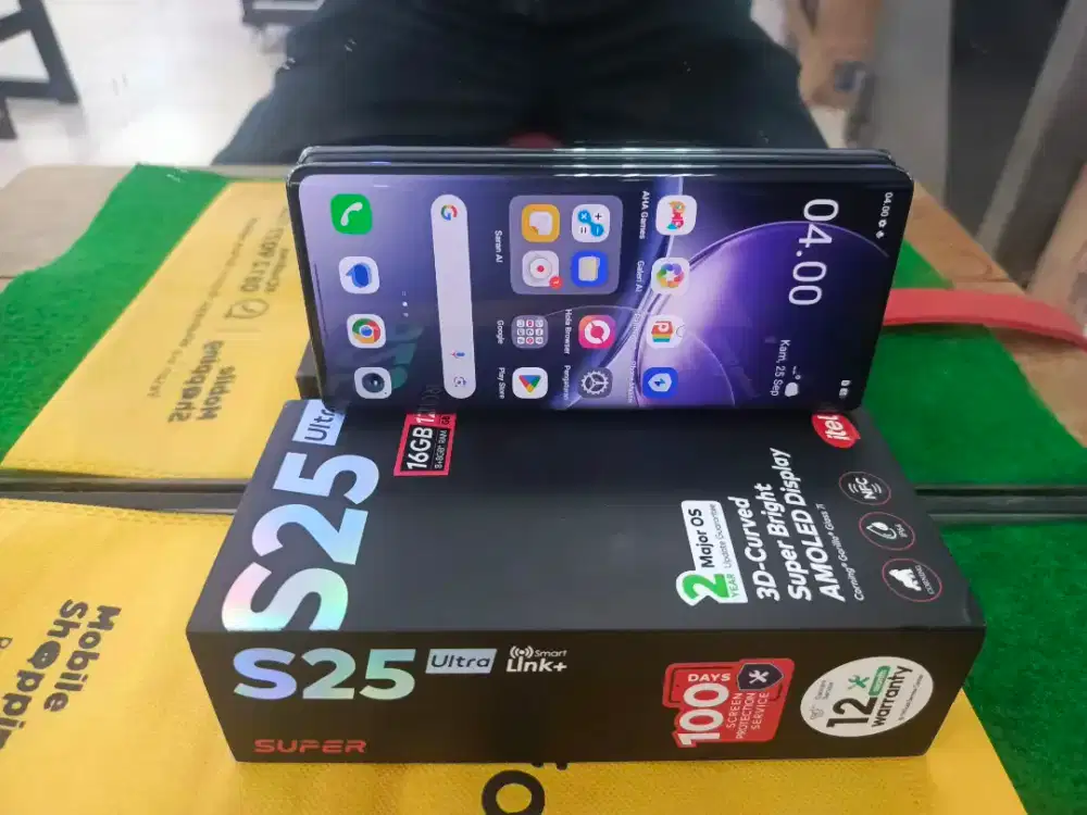 Itel s25 ultra Ram 8/128 GB mulus sperti Baru lengkap