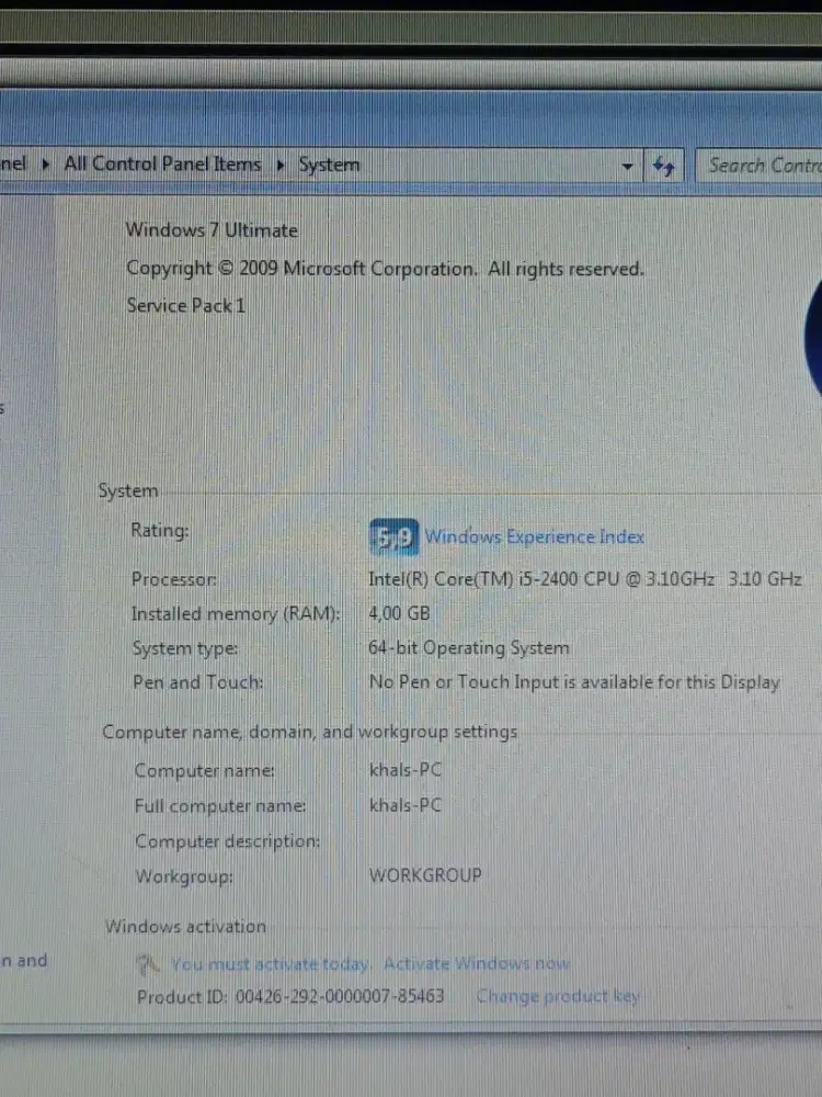 Komputer/PC i5 2 terra