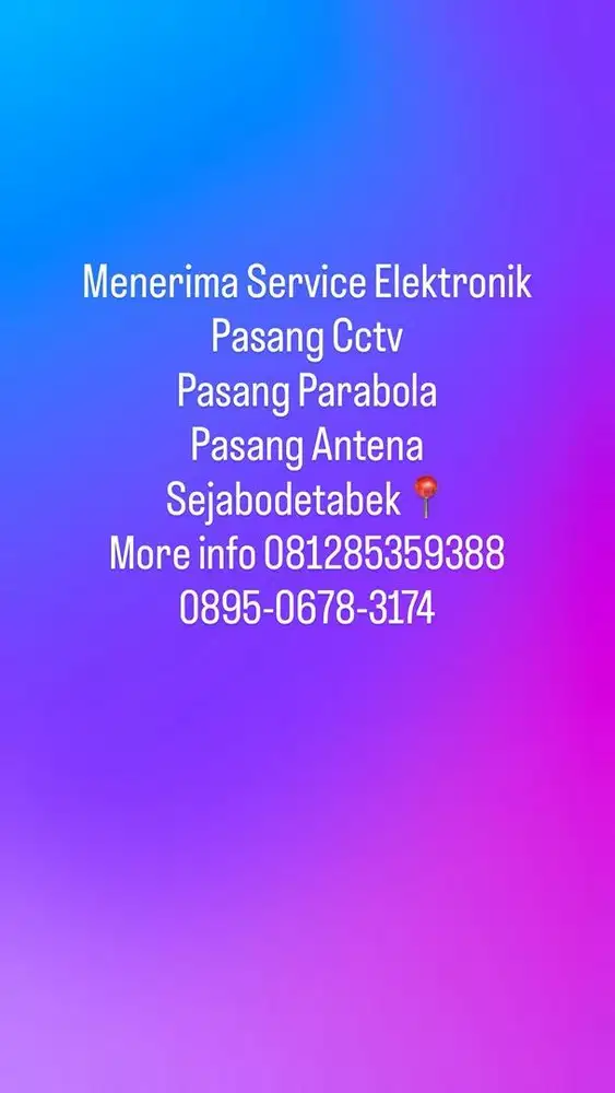 Menerima Service Elektronik sudah 30thn di jasa service elektronik