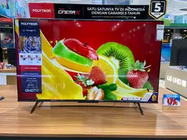 Promo cicilan tanpa dp polytron smart google 55inch LEDTVUHD