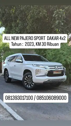 KM 30 Ribuan, Tahun :  2023,ALL NEW PAJERO SPORT  DAKAR 4x2
