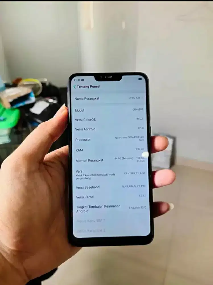 OPPO A3S RAM 6/128 HP+CAS MULUS NOMINUS