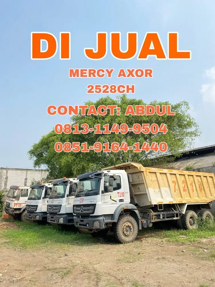 JUAL MERCY AXOR 2528 CH SALE USED BEKAS SECOND