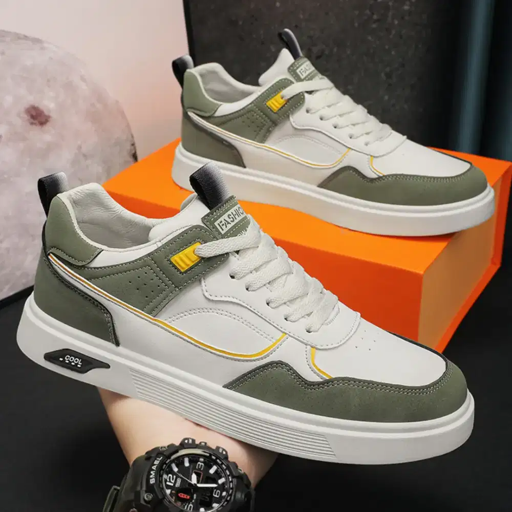 Kitleler Sepatu Pria Terbaru Trendy Sepatu Hitam Import(bisa cod)