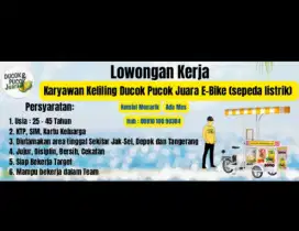 Lowongan kerja rider/Barista keliling