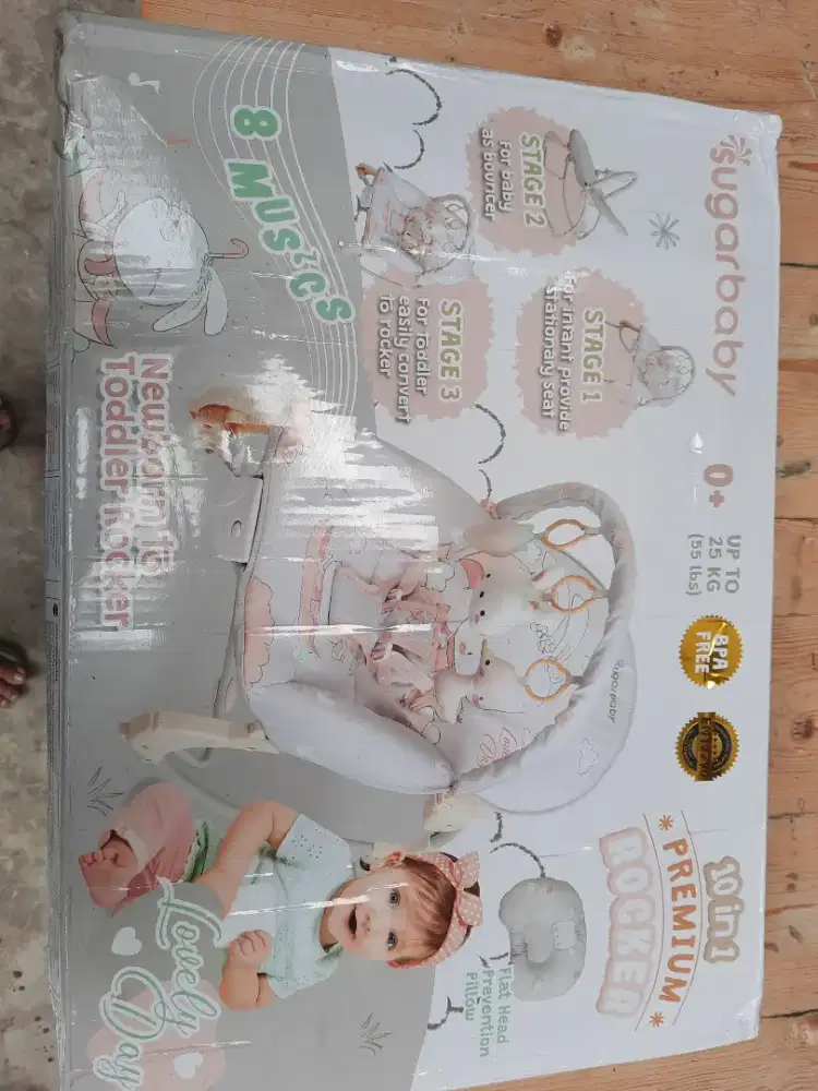 Sugar baby premium rocker 10in1 ayunan bayi (BARU)